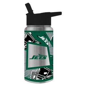 New York Jets Stainless Steel Insulated Tumbler W/ Lid & Straw 16 Oz Bottle